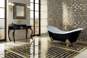Mosaic and Accent Tiles in Bathroom